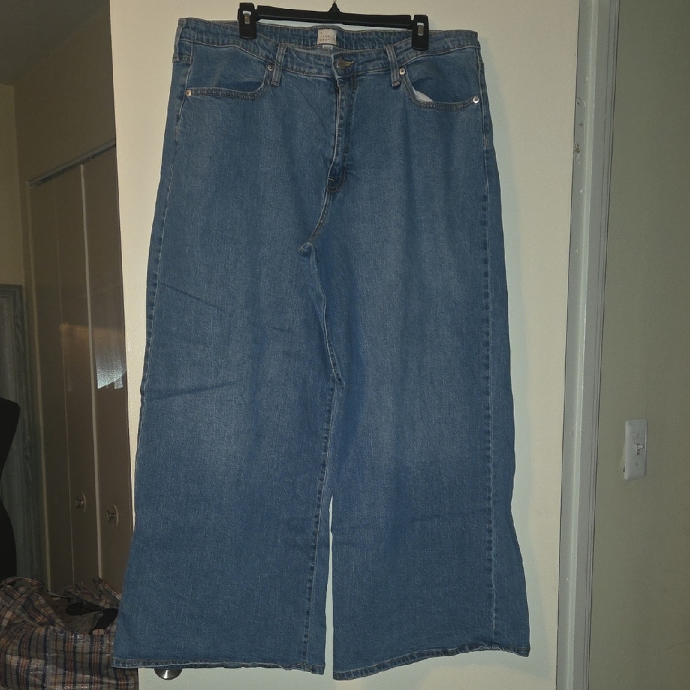 Classic Blue Women's Wide Leg Jeans